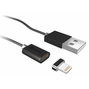 Tracer tracer magnetni kabel usb 2.0 iphone am - lightning 1,0 m črn