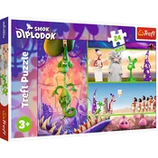 Puzzle - 24 Maxi - Curious Diplodocus Dragon - Ljudski film Diplodocus Dragon 14376