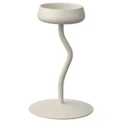 SILVERPÄRON Držalo za svečo, bela, 20 cm