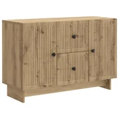Vidaxl Strani šal Artisan hrast 89 x 34,5 x 60 cm Inženirski les
