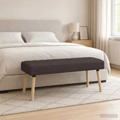 Bench z kanalnim oblazinjenjem Temno rjava 110 x 40 x 46 cm