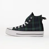 Sneakers Converse Chuck Taylor All Star Lift Platform Plaid Hi Navy/ Black/ White EUR 38
