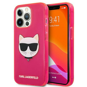 MASKA Karl Lagerfeld KLHCP13LCHTRP iPhone 13 Pro / 13 6.1 pink / pink hardcase Glitter Choupette Fluo