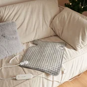 Električna grelna blazina Calvera – 80W – 50 x 40 cm – siva – Toplota in udobje, kjerkoli jo potrebujete