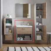 Ormarc Evelin OUE 65 II Gray/Oak 573880