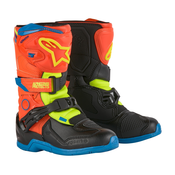 Dětské boty na motorku Alpinestars Tech 3S Kids 2024 fluo oranžovo-modro-fluo žluto-černé