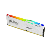 RAM DIMM DDR5 KINGSTON 32GB 5200MHz Fury Beast RGB White Expo KF552C36BWEA-32