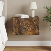vidaXL vidaXL Stenska stranska miza Dimljen hrast 34,5 x 33 x 20 cm, (5000247531)