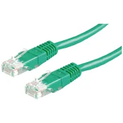 VALUE Value 21.99.0953 RJ45 omrežni kabel\, Patch kabel CAT 6 U/UTP 1.50 m zelena 1 kos, (20420779)