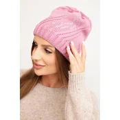 Kesi Womens winter cap with wool in a loose fit K442 pink