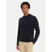 Barbour Pulover Patch Crew MKN0584NY91 Mornarsko modra Regular Fit