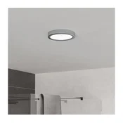 Eglo 901762 - LED kopalniška stropna svetilka FUEVA, LED 7,5 W/230 V, premer 16,6 cm, IP44, krom