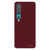 Silikonski prozorni ovitek za Xiaomi Mi 10 - Burgundy red