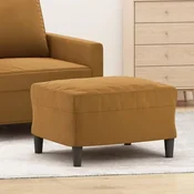 shumee vidaXL Tabure za noge rjav 60x50x41 cm žamet
