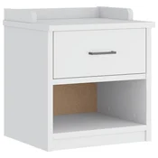 Vidaxl klop v preddverju SANDNES bela 45x40x50 cm masivni les bor