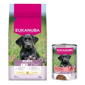shumee EUKANUBA Puppy Large suha hrana za pse, bogata s piščancem, 15 kg