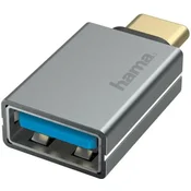Hama HAMA Premium OTG adapter USB-C - USB-A 3.2 5Gbps (vtič-vtičnica) siv