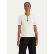 KARL LAGERFELD Bluza B1W18014 Écru Slim Fit