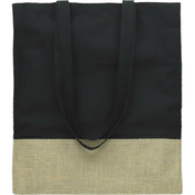 Vrečka bombažna puri colour 140gsm 42x38cm črna PROMOCIJA