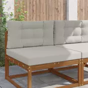 Jastuk za vanjsku sofU 2 pcs Sivi Poliester
