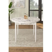 Hanah Home Trpezarijski sto Rox, 90x75x90 cm, Beli