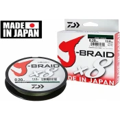 Pletena Vrvica Daiwa J-Braid X8 Green 0,06-0,35mm/300m