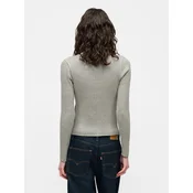 Calvin Klein Jeans Pletena jopica LV047G339G Svetlo siva Slim Fit