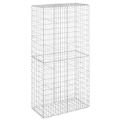 Gabionska košara s poklopcem 100x50x200 cm pocincano željezo