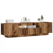 TV ormaric LED boja drva 160x35x40 cm konstruirano drvo