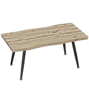 Homestar Kavni mizica 100x50x45 cm hrast in črna