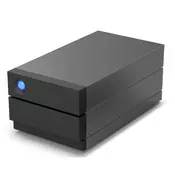 LaCie 2big Raid USB-C 40TB disk array Desktop Crna