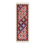 Rdeč obojestranski ročno tkan volnen tekač 60x190 cm Kamal Rami – Nouristan
