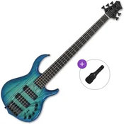 Sire Marcus Miller M5 Swamp Ash-5 2nd Gen Basic SET Transparent Blue 5 strunska bas kitara
