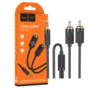 Hoco. Audio kabl 2 x RCA na 3.5mm UPA28, 1.5m, Crni