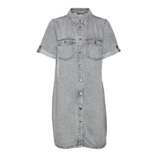 VERO MODA Dolga srajca VMJennie siv denim
