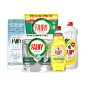 FAIRY Paket za pranje sudova i veša, 5 proizvoda
