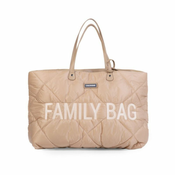 Childhome Torba Family Bag Nursery Bag – Puffered – Beige