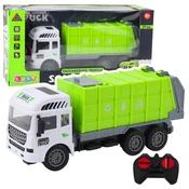 RC smetarska LEAN TOYS, zelena, 1:24, luči