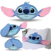 Disney DISNEY Stitch Okrasni vzglavnik, dekorativni 3D, modri OBLIKOVANA BLAZINA 31x41 cm OEKO-TEX