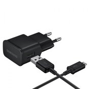SAMSUNG hitri potovalni polnilnik 220V & podatkovni kabel USB 2.0 microUSB 2A