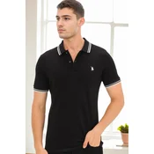 T9594 DEWBERRY MENS T-SHIRT-BLACK