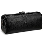INF Vsestranski potovalni etui iz pravega usnja za potne liste - črn, (5000077999)