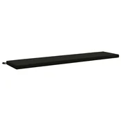 Vidaxl Blazina za klop SOEST 100% poliester Črna 170 x 40 x 5 cm