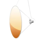 Luceplan Amisol LED viseča svetilka O 110cm zlata - Dnevna soba/jedilnica - Dizajn - zlato - Plastika
