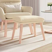 vidaXL vidaXL Stolček za noge krem 45x29,5x35 cm blago, (20983544)