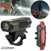 Prednje i stražnje biciklisticko svijetlo – s punjivom baterijom