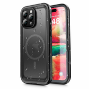 ShellBox – Vodotesni 360° MagSafe ovitek IP68 za iPhone 16 Pro Max – črn