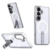 HURTEL Ohišje za Samsung Galaxy A57 s stojalom Hybrid Armor X MagSafe – prozorno