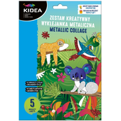Kreativni set Kidea - Animals, svjetlucave naljepnice