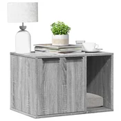 Vidaxl Omara za mačje stranišče siva sonoma 60x40x40 cm inž. les
